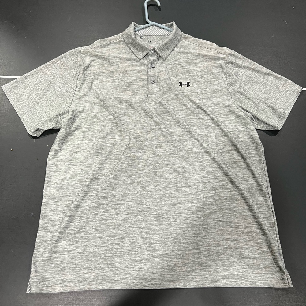 Under Armour mens heat gear golf polo size XXL gray